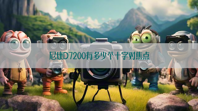 尼康D7200有多少个十字对焦点