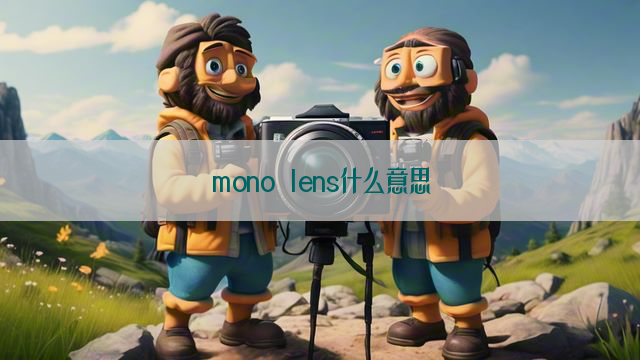 mono lens什么意思