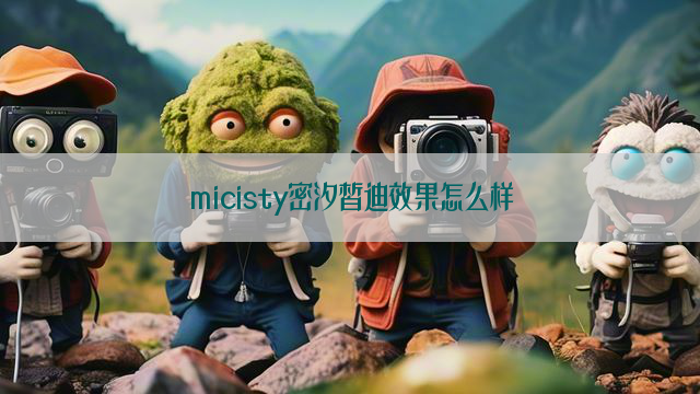 micisty密汐皙迪效果怎么样